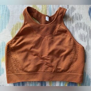 Target Golden Bronze Seamless Sports Bra - Size Large